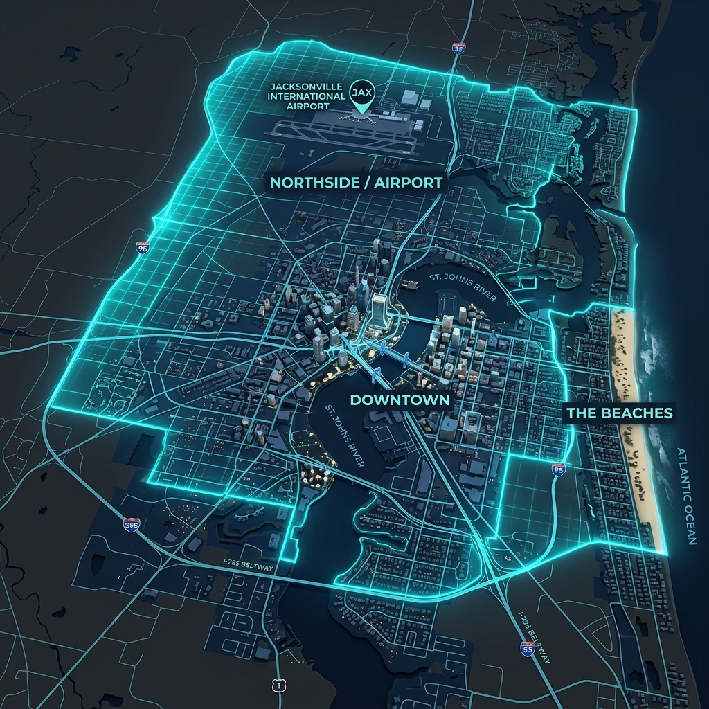 Service areas in Jacksonville
